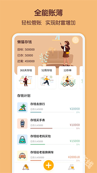 懒猫存钱
