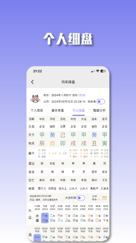 丙辛排盘